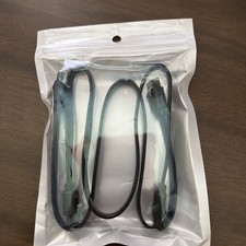 Mbiydeg SATA Cable III for SSD HDD Data,3 PCS 6Gbps Straight 15 inches, Black