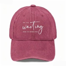 Unisex Devout Believer Washed Baseball Cap God Is Working Adjustable Dad Hat