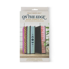 Book Stencil Kit On The Edge Includes Decorative Storage Box Customize your Book