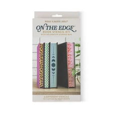 Book Stencil Kit On The Edge Includes Decorative Storage Box Customize your Book