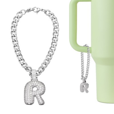Für Stanley Tumbler Cup - Letter Charm R, Weiß
