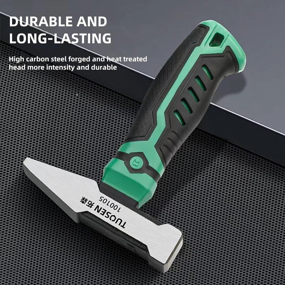 Martillo para ingenieros BUSKPOK, martillo cruzado de metal de acero con mango corto, pequeño Foto 2 de 4