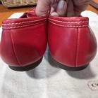 Vintage Coach Virginia Loafers Size 8.5 Red Leather Moc Toe Ballet Flats Shoe — photo 7