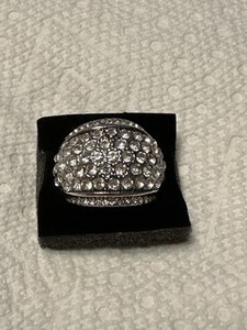 Paparazzi Running Off Sparkle White Ring
