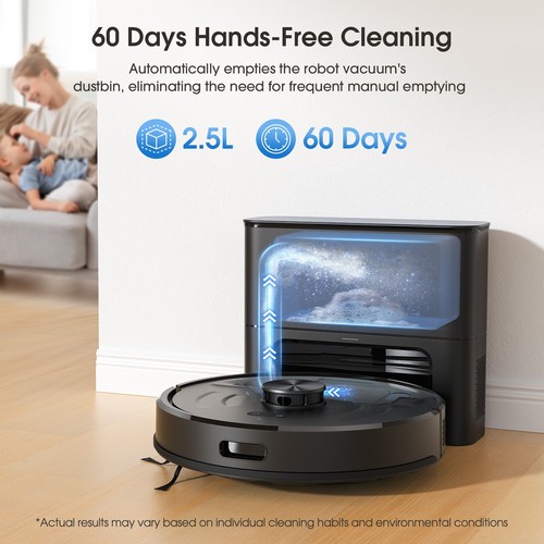 Lubluelu 5500Pa Robot Vacuum and Mop Combo Auto-Empty Dock Sutions APP Control - Picture 4 of 16