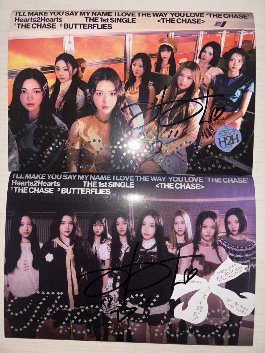 Hearts2Hearts [The Chase] IAN Autographed Signed Album H2H Both