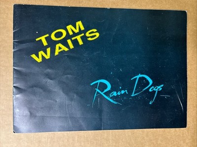 1985 RARE Tom Waits Rain Dogs Tour Book