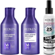 Redken Color Extend Blondage Shampoo, Conditioner & One United Set, 10.1/5 fl oz