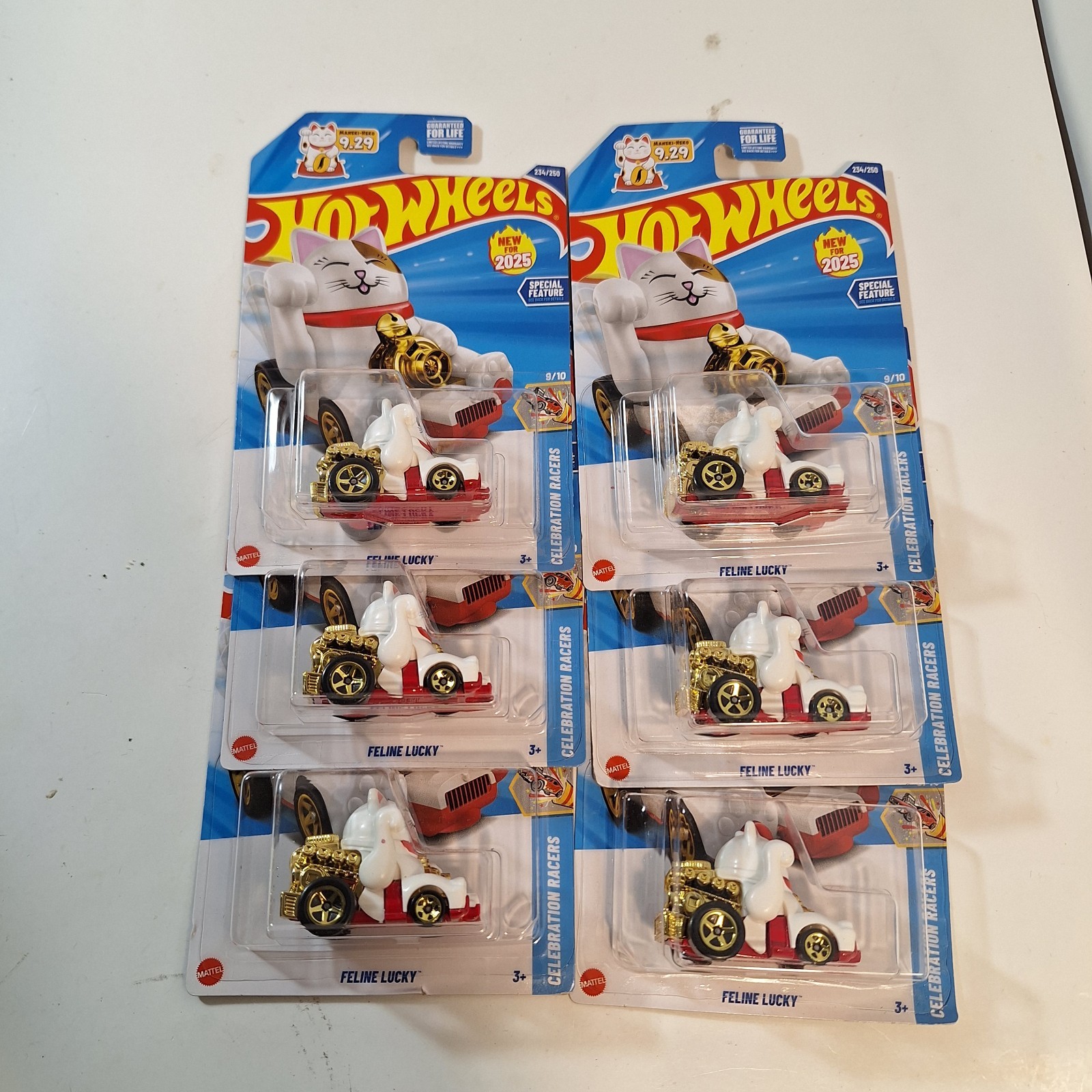 Hot Wheels 6 Feline Lucky 2025 Celebration Racers 9/10