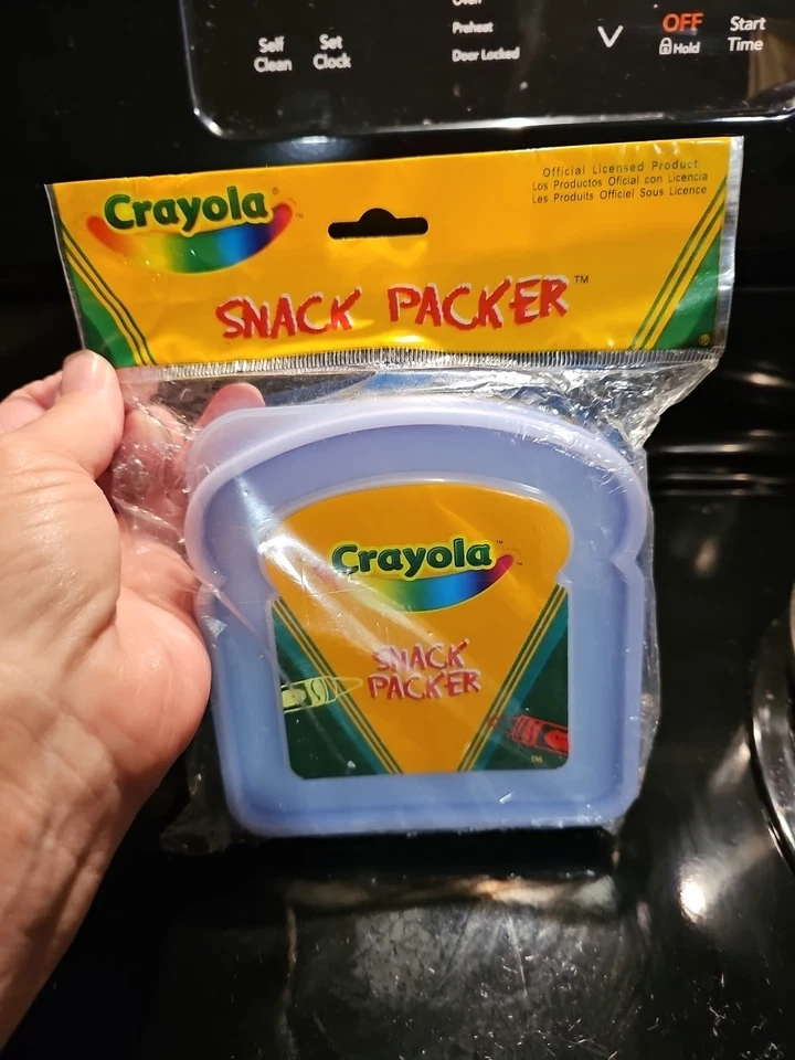 Contenedor de sándwiches Crayola Snack Packer vintage - Fiambrera de plástico rojo Crayola Foto 4 de 4