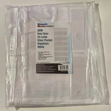 24 Grids Over Door Shoe Organizer Rack Hanging Storage Holder Hanger Bag Closet