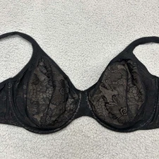 Adore Me 38I Bra Balconette Bra Black Lace Underwire