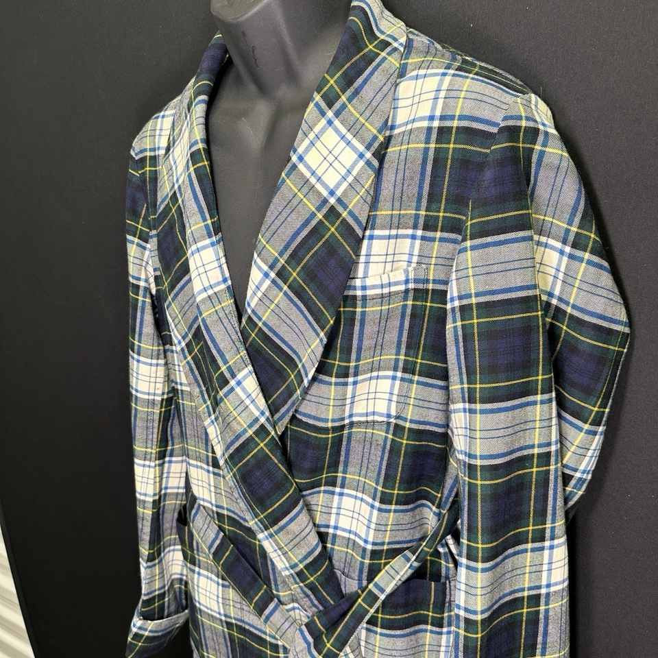 Bata de Importación Brooks Brothers Años 50-60 De Colección Para Hombres M Cuadros Inglaterra Lana Clan Cambel Foto 4 de 4