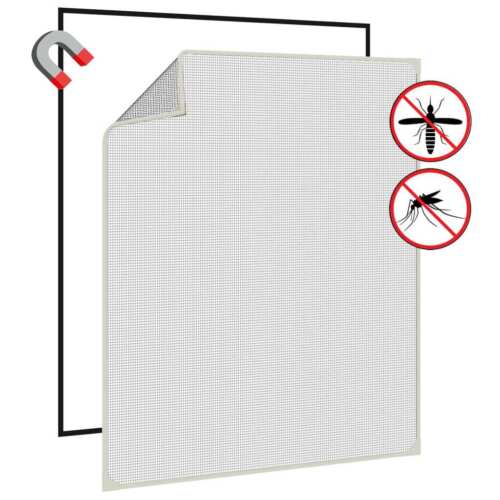 vidaXL Magnetic Insect Screen for Windows White 100x120 cm 2BB - Picture 4 of 8