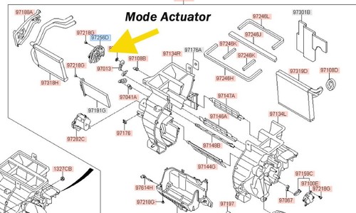 Actuador de modo 97154-1M000 para Kia Forte 2010 2011 2012 2013 - Imagen 4 de 4