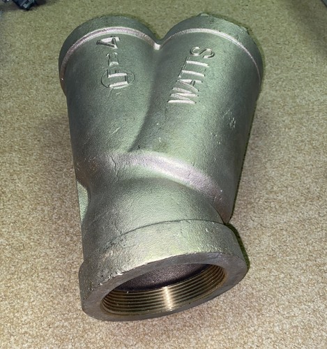 NEW Watts Lead-Free Wye Y Strainer Valve 4" NPT LF777 Bronze Brass LF777-12 - Picture 5 of 7