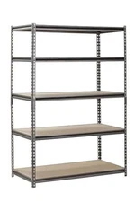Muscle Rack 48"W x 24"D x 72"H 5-Shelf Steel Freestanding Shelves