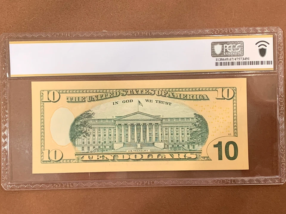 2009-$10.00 FRN Cleveland- Fr. 2041D- FW D-B Block- PCGS- Superb Gem 67 PPQ - Image 2 of 2