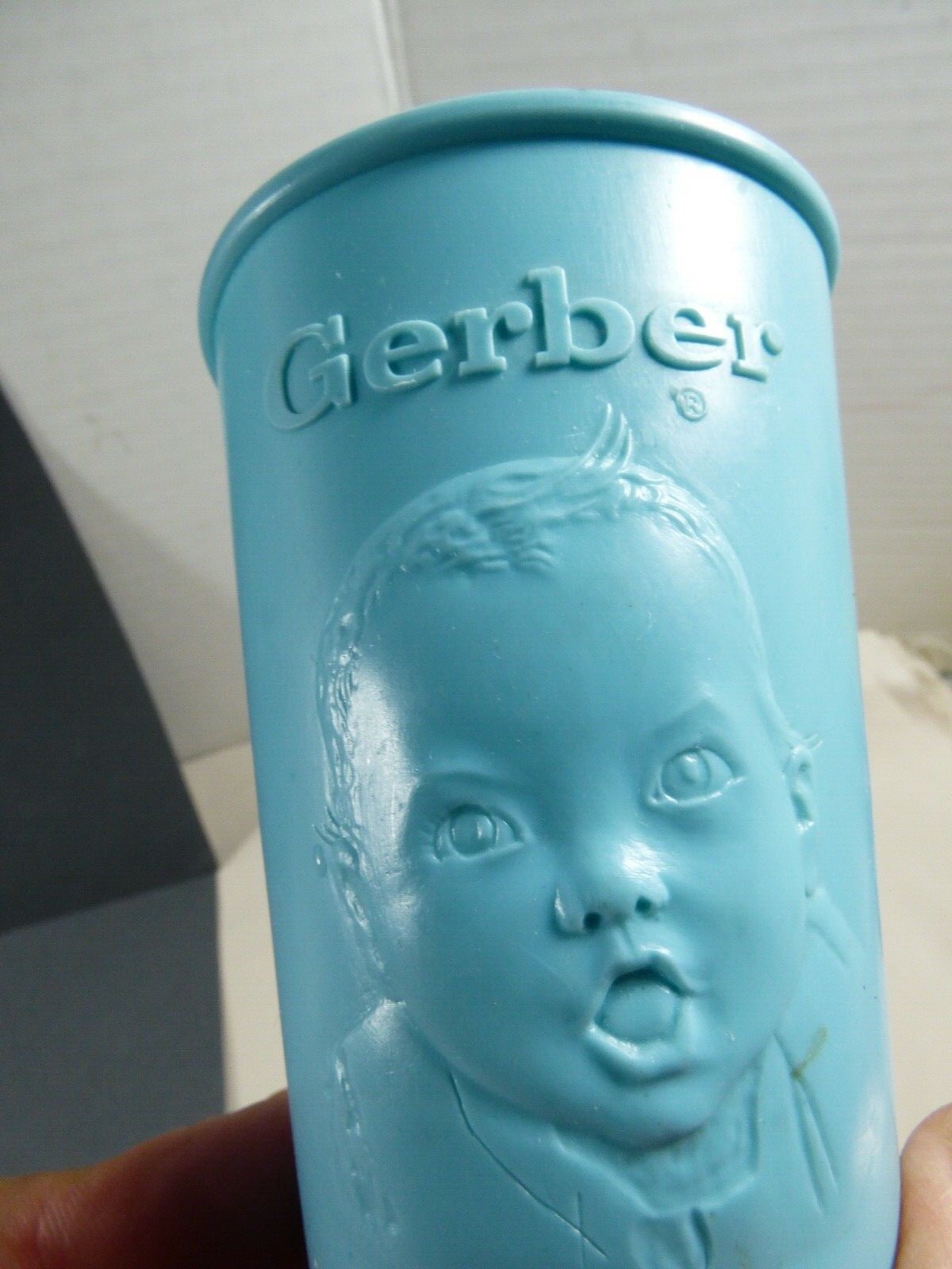 Antique Vintage Gerber Baby Blue Plastic Drinking Cup Glass eBay