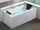 Designer Whirlpool Bathtub Right With Massage+LED Luxury Bubble Bath Corner Bath