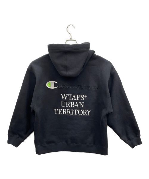 Champion x WTAPS Men's Hooded Sweatshirt Black Collab Champion x WTAPS Men's Hooded Sweatshirt Black Collab