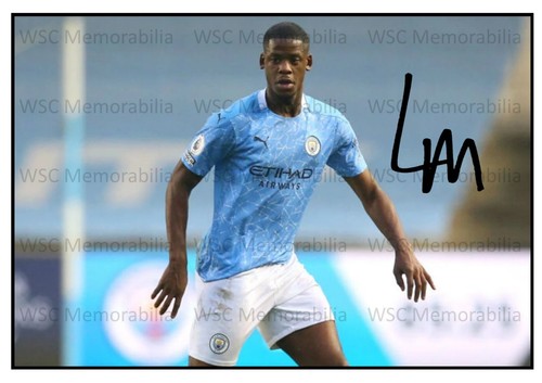 11651. Luke Mbete Signed Pictures A4 Prints Man City Northampton Bolton Hudd'fld