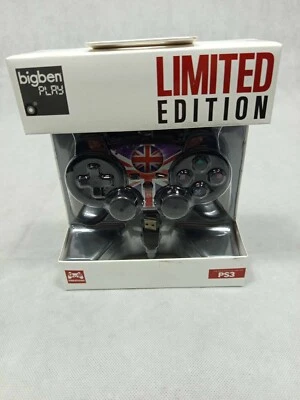 BIGBEN Manette filaire Edition limitée UK Royaume uni Noir Neuf Sony PS3