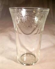HAZEL ATLAS GLASS ROYAL LACE CRYSTAL 5-1/8" TALL 12-OUNCE ICED TEA TUMBLER!