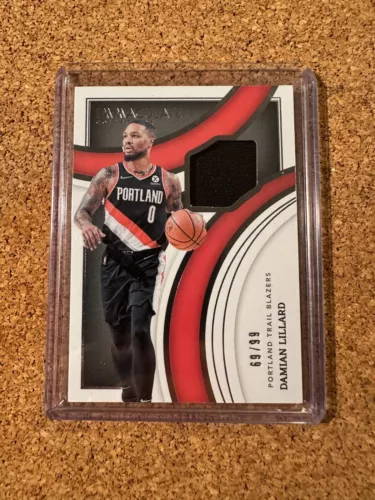 2021-22 Panini Immaculate DAMIAN LILLARD Jersey Relic Swatches /99 Trailblazers