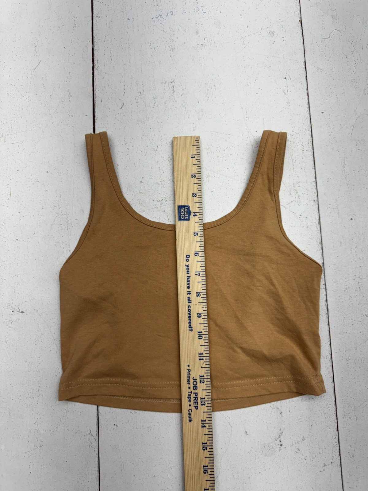 Shein Brown Basic Strapless Tank Top Womens Size Small