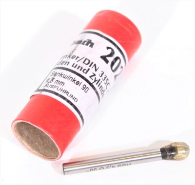 2x IBACH Kegelsenker HSS 90° 4,3 mm Bohrer Kegel Zylinderschaft DIN 335C 202000