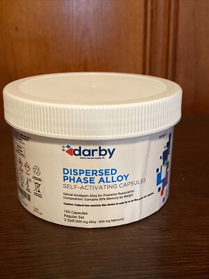 Darby Dispersed Phase Alloy Self-activating Capsules. 100 Ct. 600 Mg