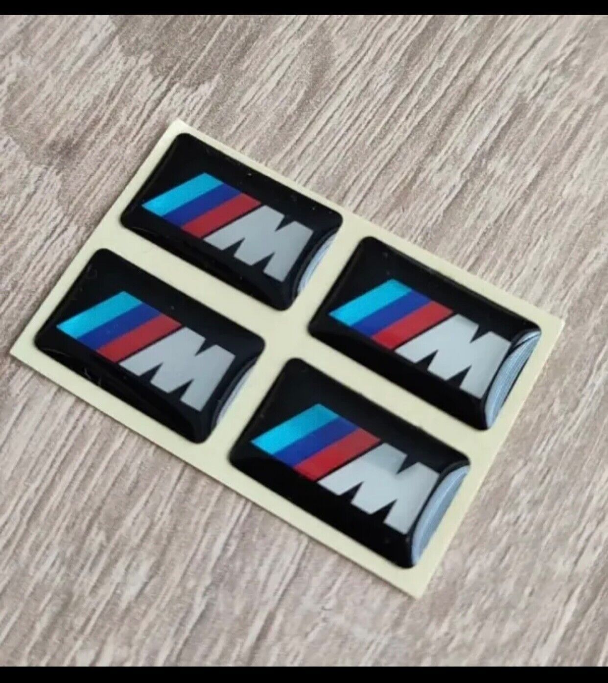BMW 4 x M Performance Emblem Aufkleber Sticker Felgen Lenkrad 3D Paket Felge
