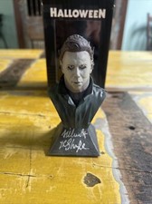 Nick Castle Signed Trick Or Treat Studios Michael Myers Mini Bust Halloween JSA