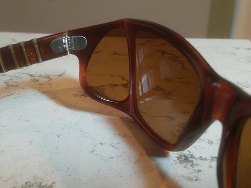 Vintage Persol Ratti Sunglasses Brown on Brown 009 12294 Italy Authentic EUC - Picture 9 of 24