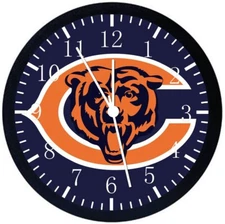 Chicago Bears Wall Clock 12" Large Personalized option with adding names F17