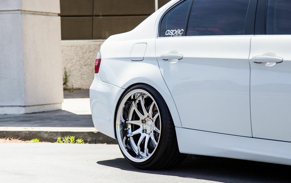 18x9.5 +15 AodHan DS02 Wheels 5x114.3 Vacuum Chrome 18 Inch Rims