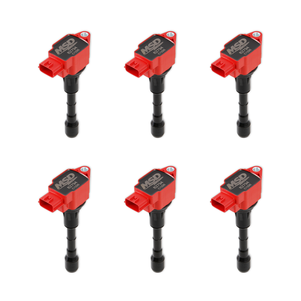 MSD Blaster Ignition Coil Red 6Pack For Nissan 370Z / Infiniti M37