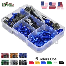 Motorcycle Complete Fairing Bolts Kit Fastener Clips Screw Nut Set Fit for BMW