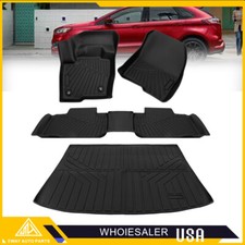 Tpe Floor Mats Liners Trunk Cargo Liner For 2015-2025 Ford Edge All Weather