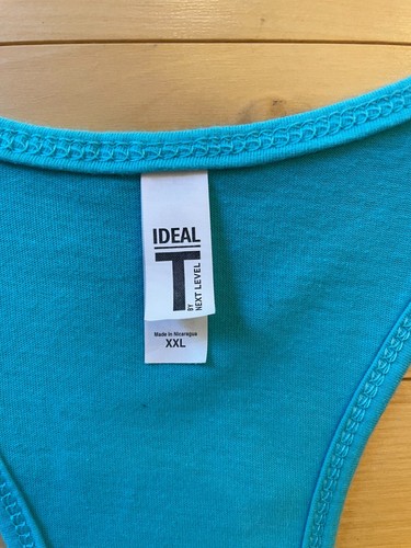 Next Level "Oh Ship! We Cruising" Women's Glitter Tank Top - Tahiti Blue - XXL - Picture 7 of 8