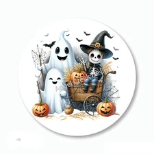 Ghosts Skeleton Scrapbook Stickers Halloween Party Favors Envelope Seals