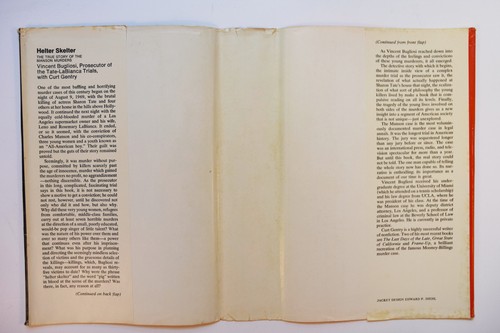 Helter Skelter, Bugliosi, Norton, NY 1974 HCDJ 1st/ Book Club VG- - Picture 6 of 7