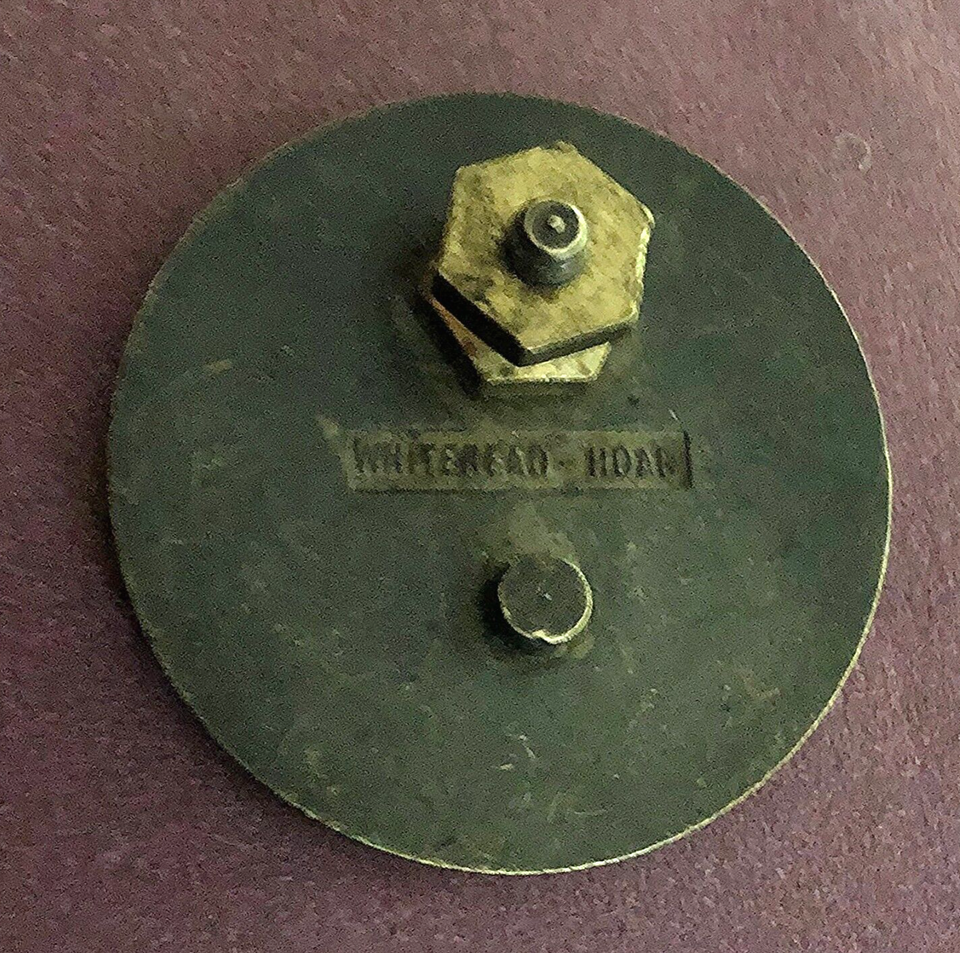 1930's HAYES BODY CORP Automotive Emblem w/ Horse & Chariot; Whitehead