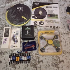 IZZO Golf Triple Chip Chipping Net & 4BallPro Putting Training Practice Aid Lot
