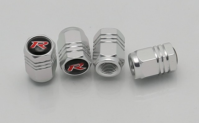 4 ALUMINUM SILVER RACING R LOGO WHEEL TIRE VALVE CAPS STEM FOR TOYOTA 4 ALUMINUM SILVER RACING R LOGO WHEEL TIRE VALVE CAPS STEM FOR TOYOTA