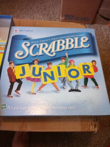 Vintage Scrabble Junior Crossword Game | Milton Bradley | 1999 | Complete - Afbeelding 1 van 3