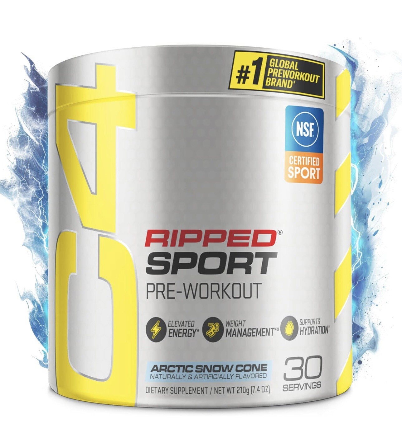 C4 Ripped Sport Pre Workout Powder Arctic Snow Cone