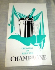 VINTAGE BOOKLET CHOOSING CHAMPAGNE VEUVE CLICQUOT PONSARDIN REIMS FRANCE c.1950