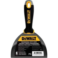 1 x DEWALT 6 in. Stainless Steel Hammer-End Joint Knife with Soft Grip Handle